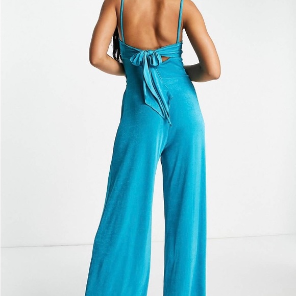 TOPSHOP CutOut Sleeveless Wide Leg Jumpsuit - Picture 8 of 8